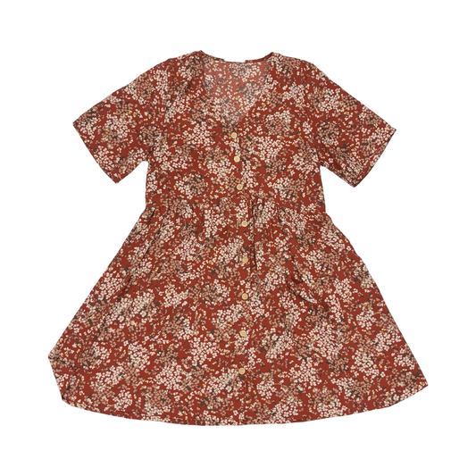 Dress Party Short By First Love In Cream & Tan, Size:M