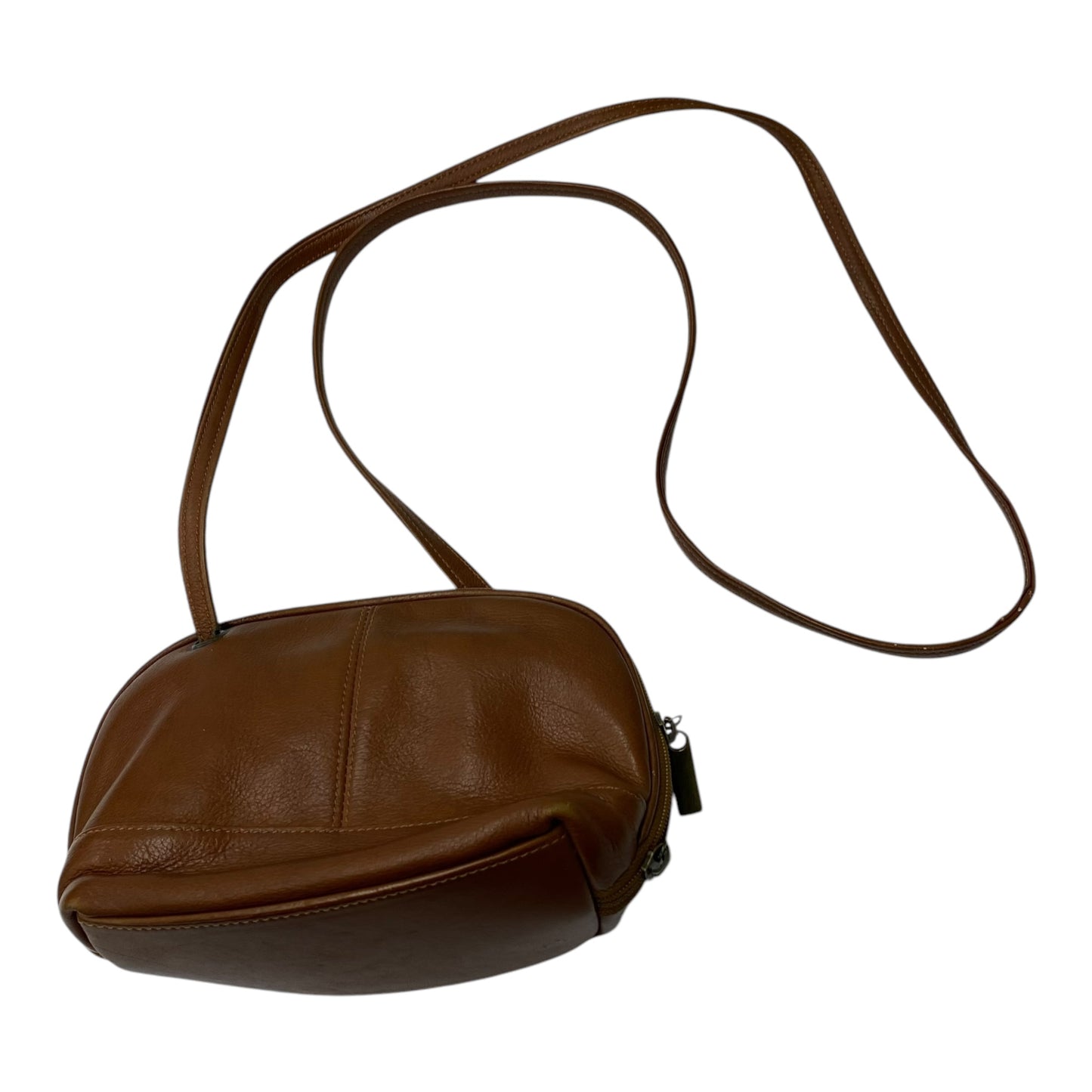 Crossbody Leather By Clothes Mentor In Brown, Size:Small