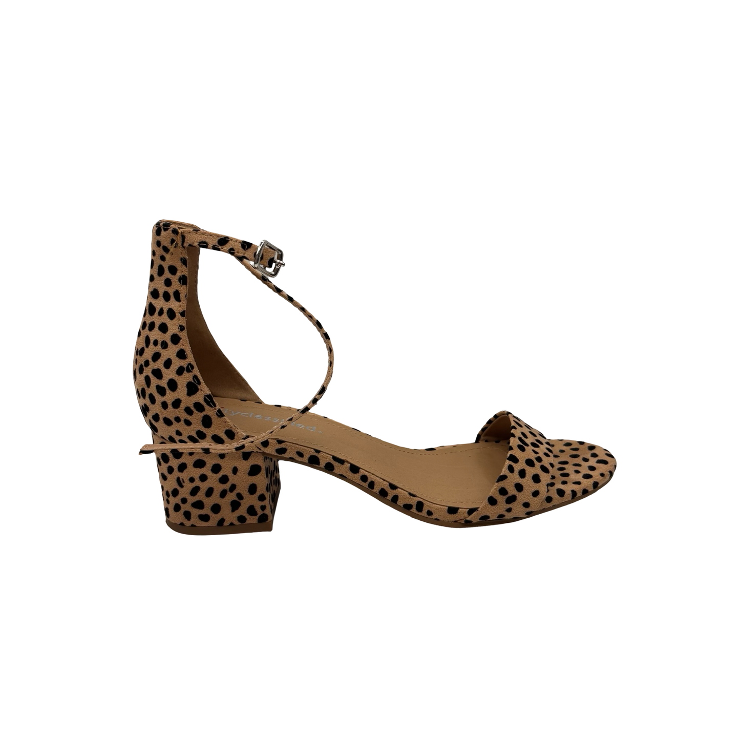 Sandals Heels Block By Clothes Mentor In Leopard Print, Size:8
