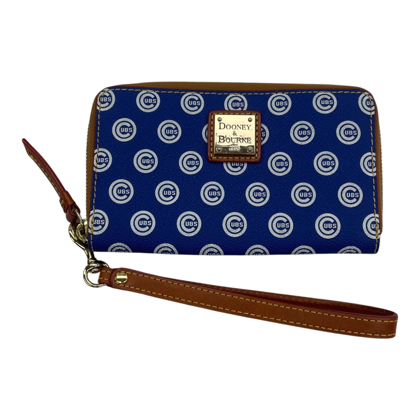 Wallet Designer By Dooney And Bourke In Blue & Brown, Size:Medium