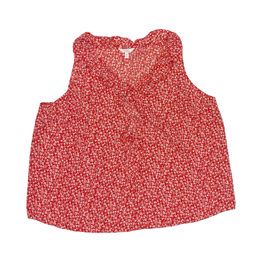 Blouse Sleeveless By Lc Lauren Conrad In Red, Size:3X