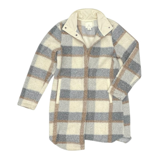 Jacket Faux Fur & Sherpa By Cmc In Cream & Grey, Size:M