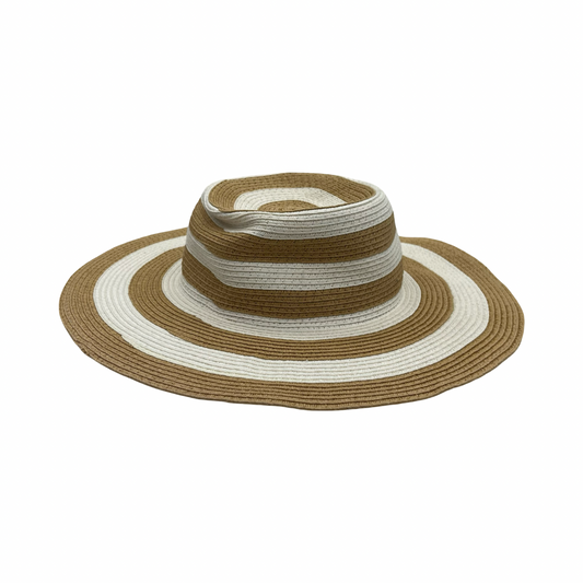 Hat Sun By Time And Tru In Tan & White