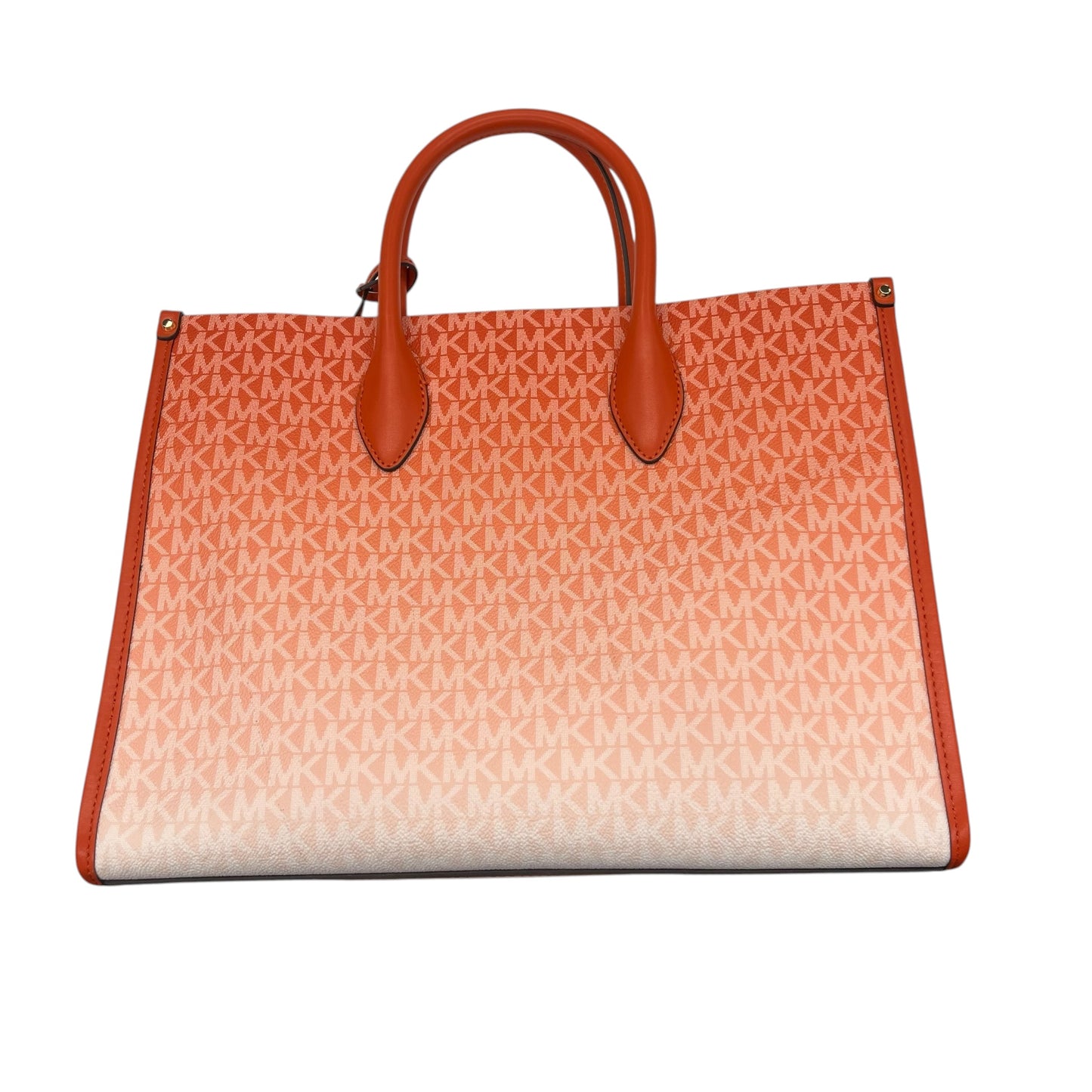 Handbag Designer By Michael Kors In Orange, Size:Medium