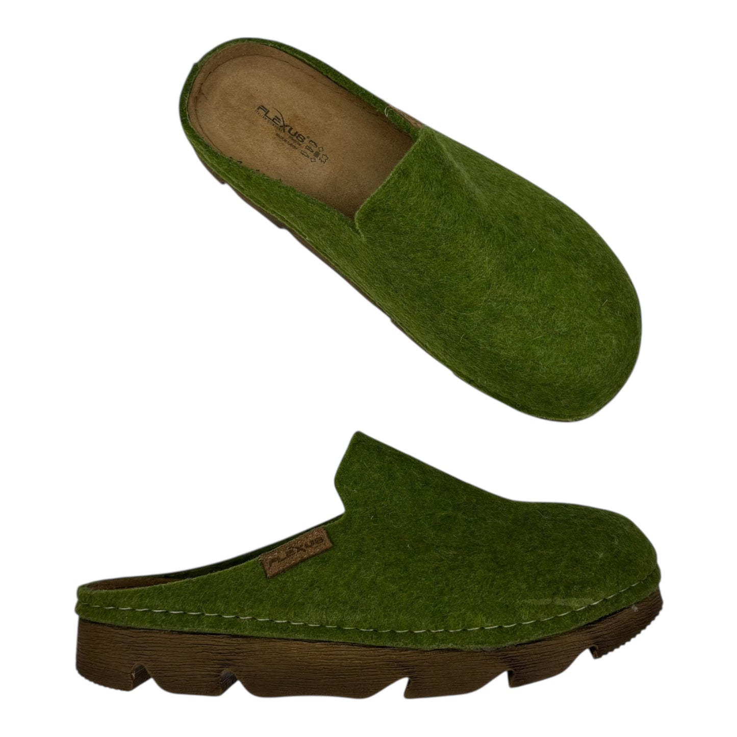 Shoes Flats By Clothes Mentor In Green, Size:9