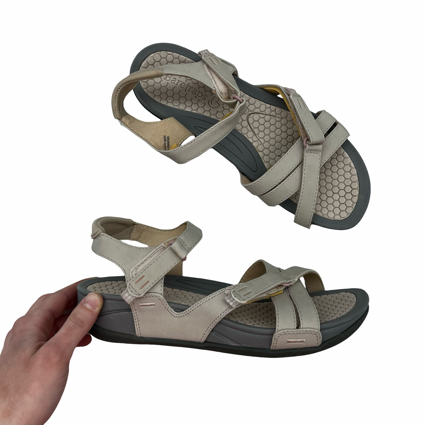 Sandals Flats By Bare Traps In Tan, Size:8