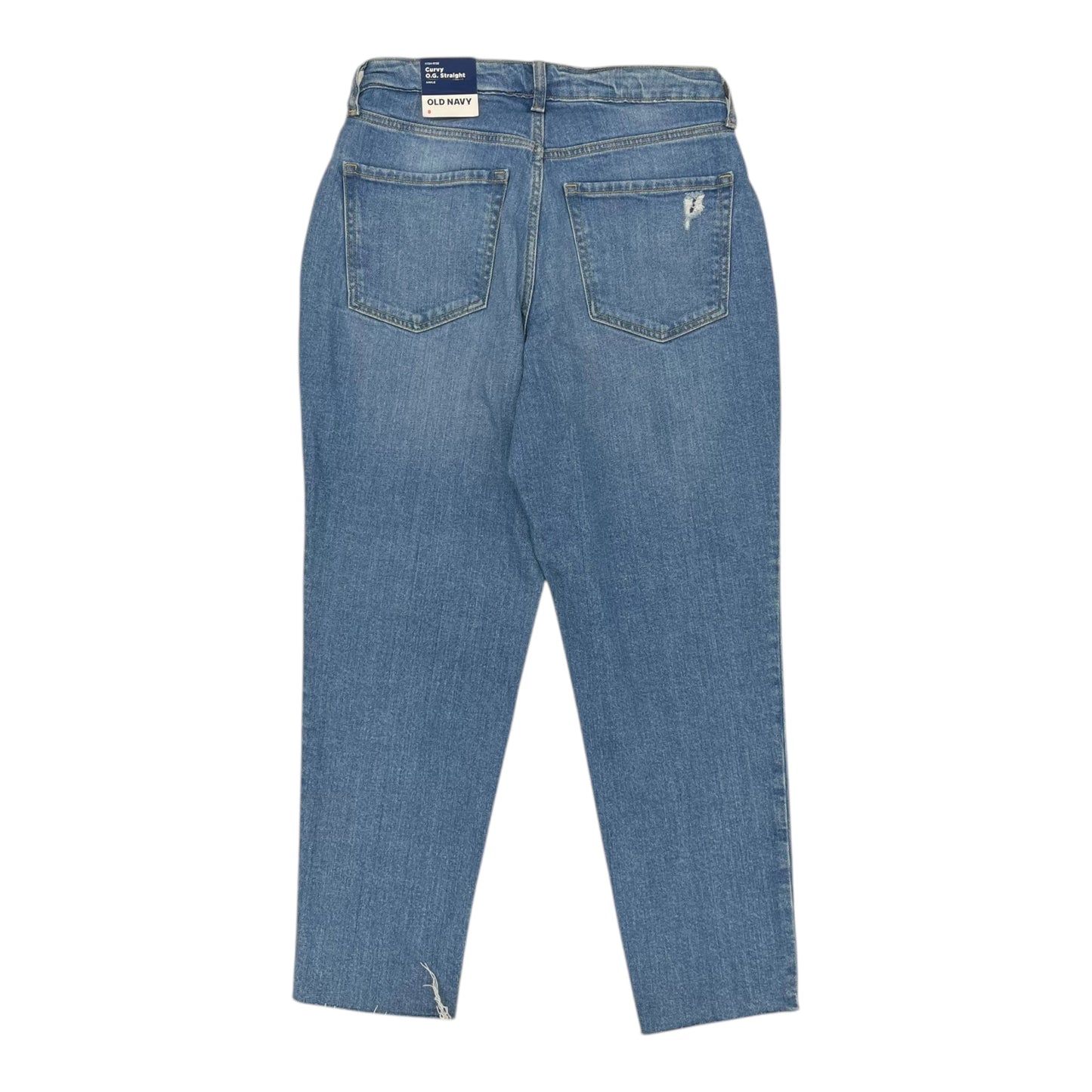 Jeans Straight By Old Navy In Blue Denim, Size:8