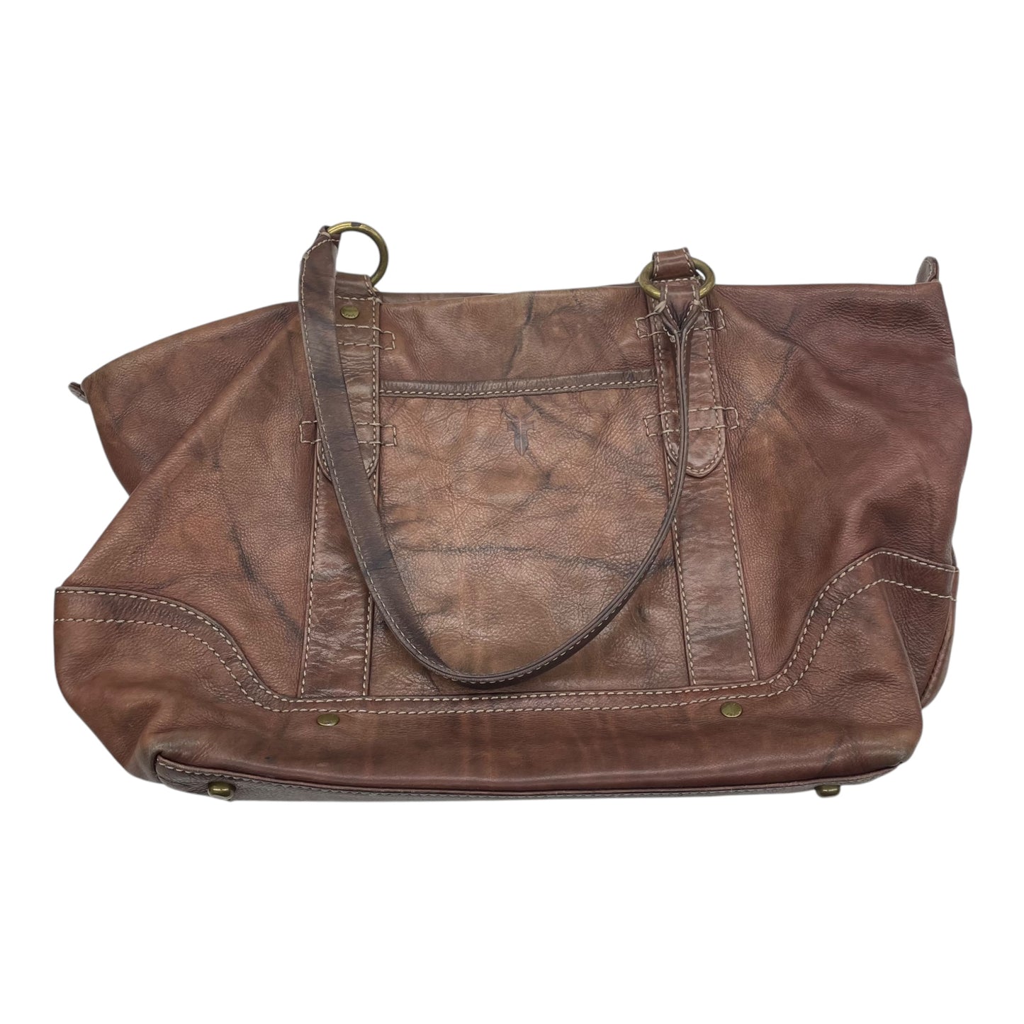 Handbag Designer By Frye In Brown, Size:Large