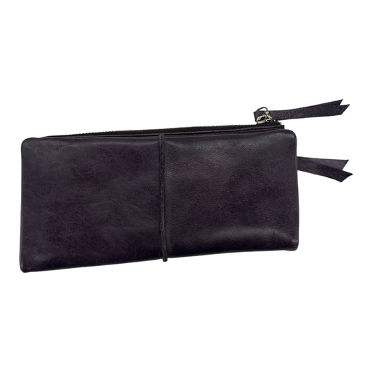Wallet Leather By Cmc In Purple, Size:Medium