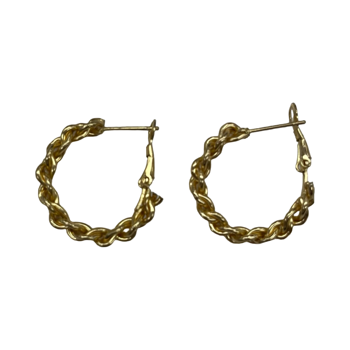 Earrings Hoop By Clothes Mentor In Gold