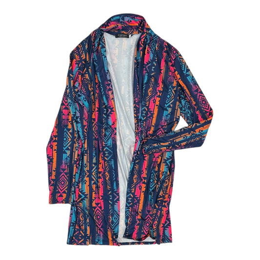 Cardigan By Clothes Mentor In Geometric Pattern, Size:L