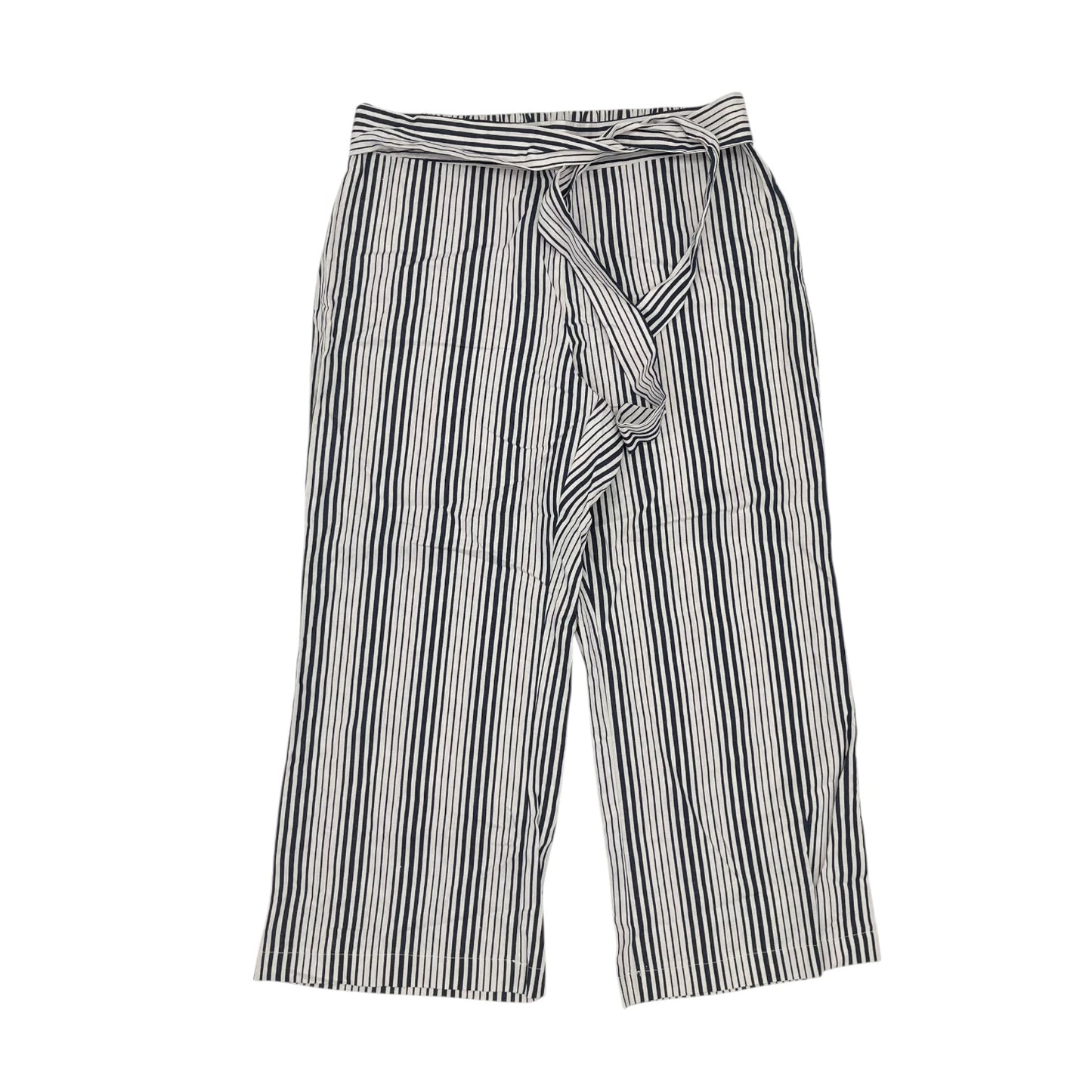 Pants Wide Leg By Ny Collection In Blue & White, Size:2X