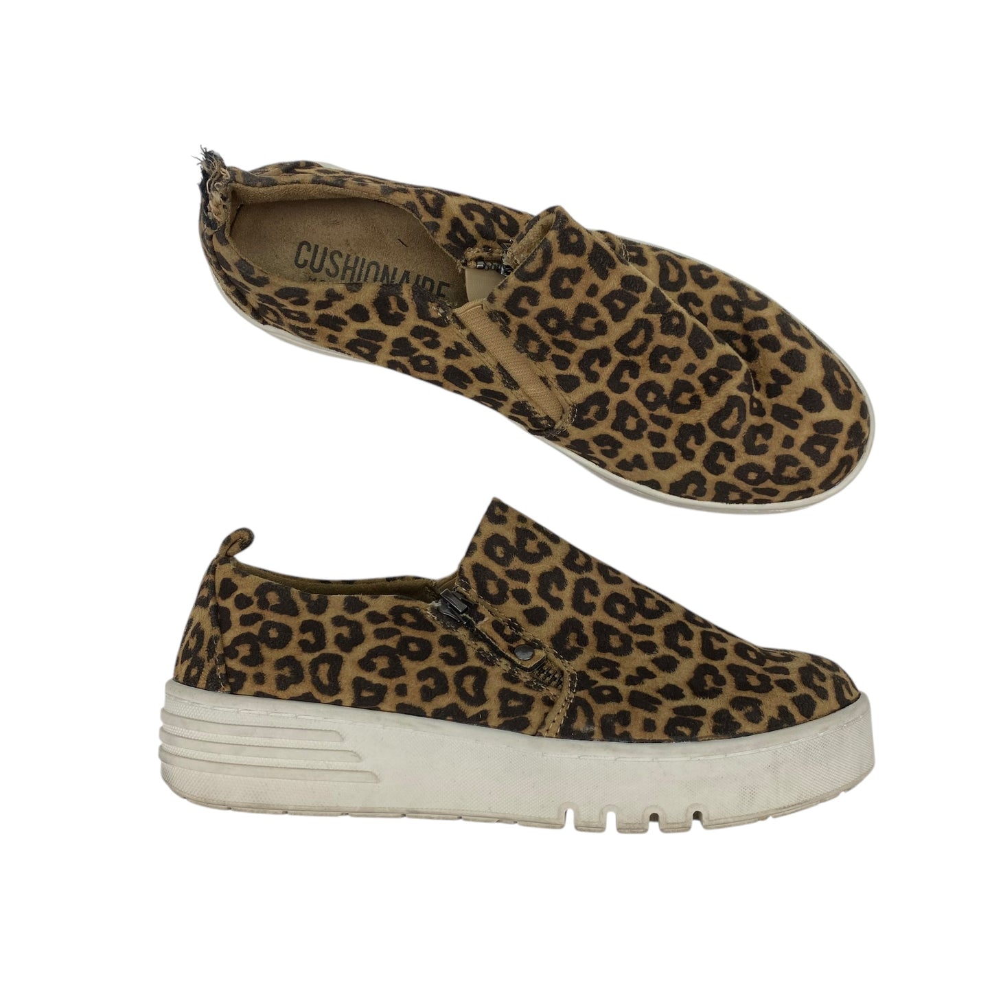 Shoes Sneakers Platform By Cushionaire In Animal Print, Size:7