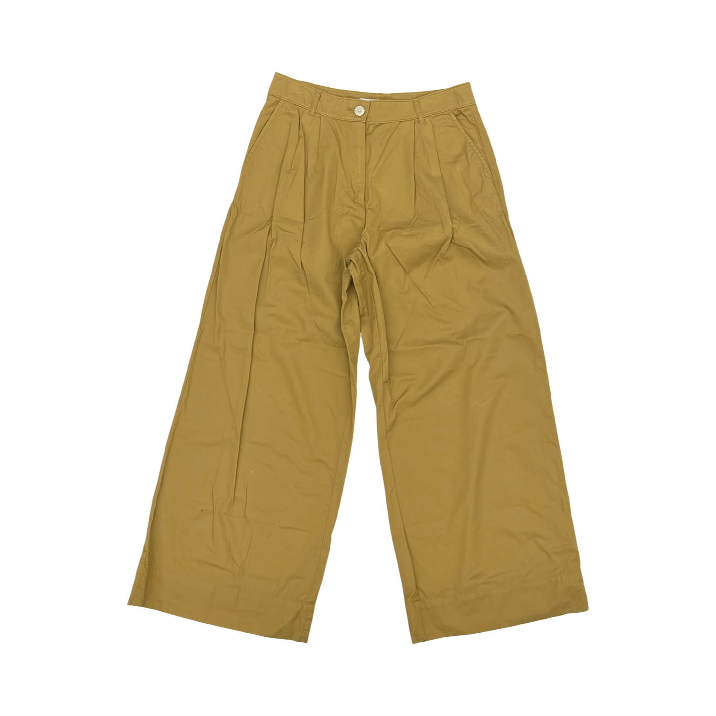 Pants Wide Leg By Loft In Gold, Size:8