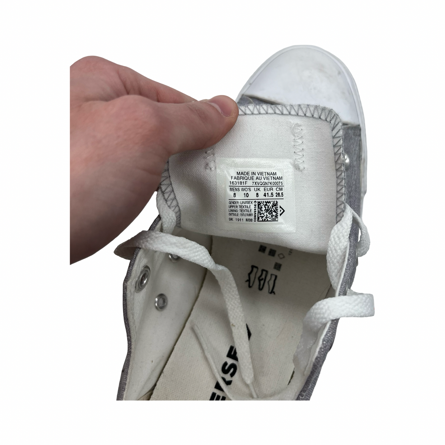 Shoes Sneakers By Converse In Grey, Size:10