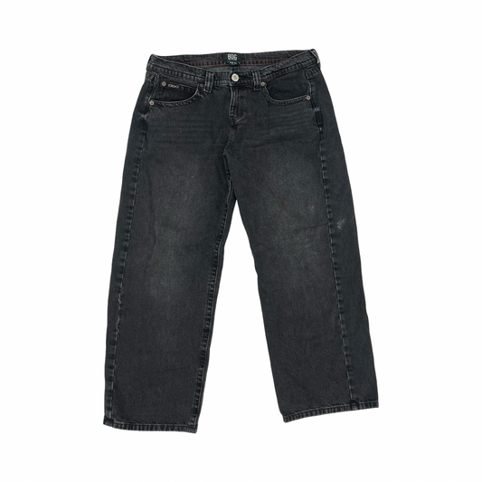 Jeans Wide Leg By Bdg In Black Denim, Size:18