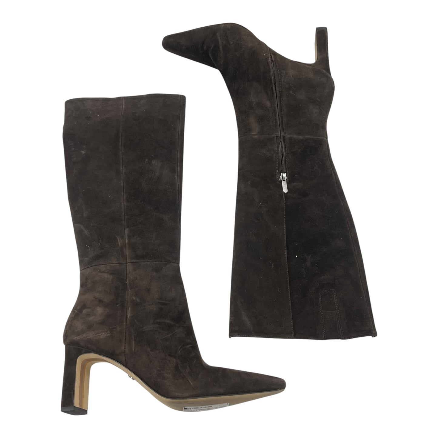 Boots Leather By Sam Edelman In Brown, Size:12