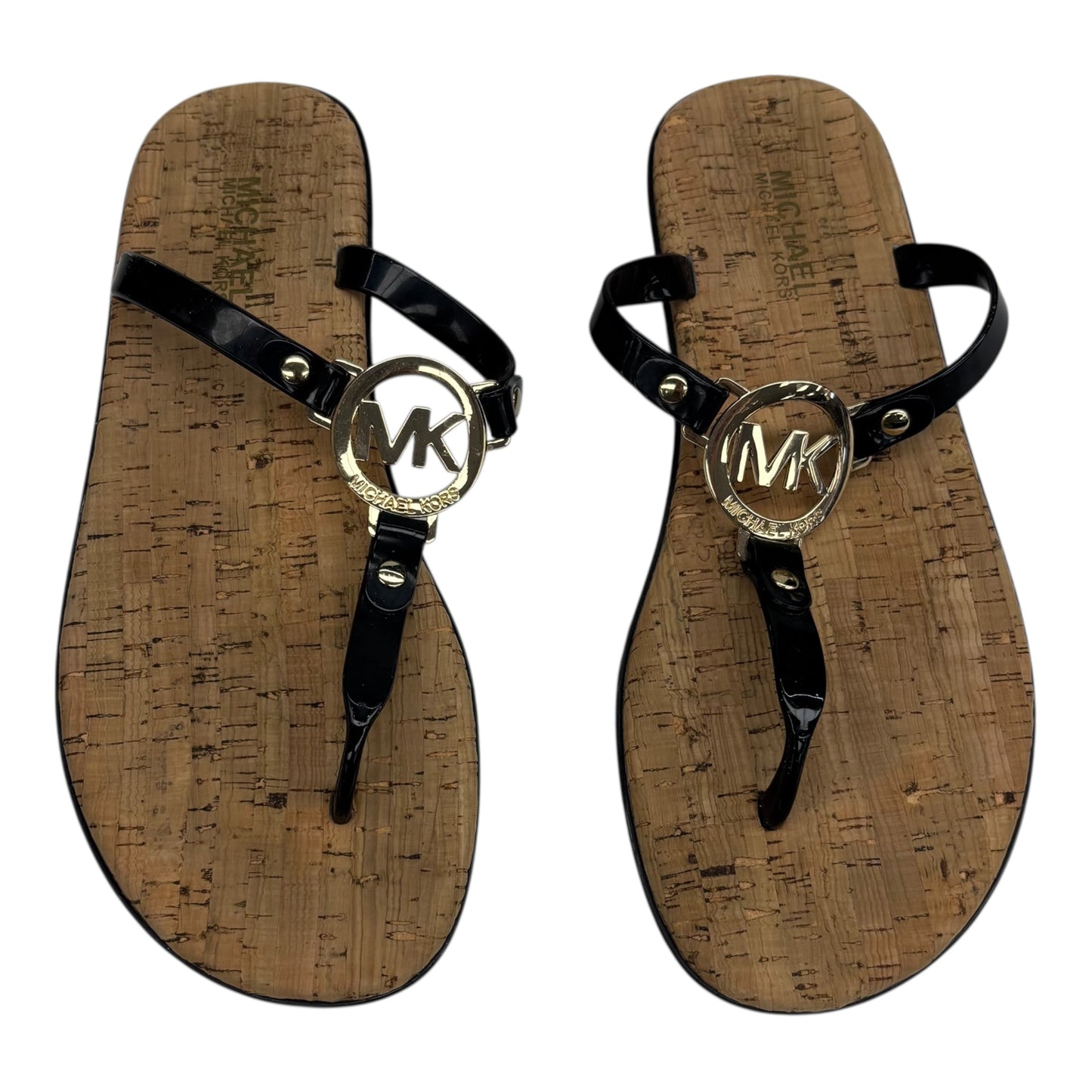 Sandals Designer By Michael Kors In Black, Size:8