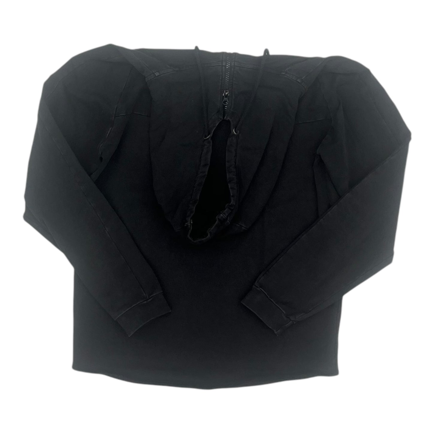 Athletic Sweatshirt Hoodie By Clothes Mentor In Black, Size:L