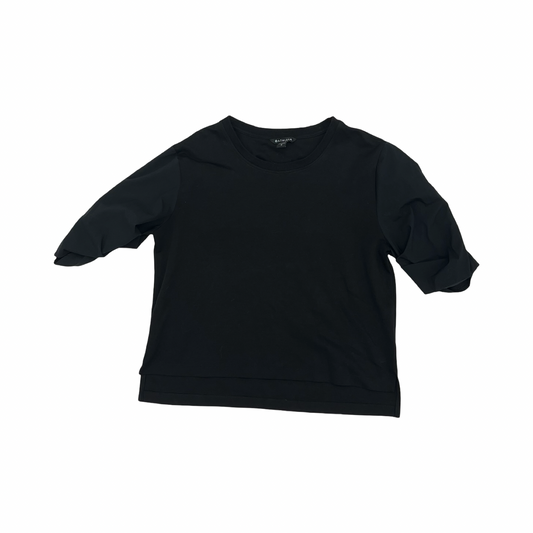 Athletic Top Ss By Athleta In Black, Size:M