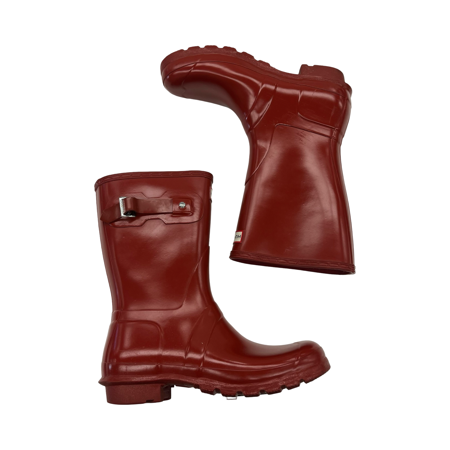 Boots Rain By Hunter In Red, Size:9