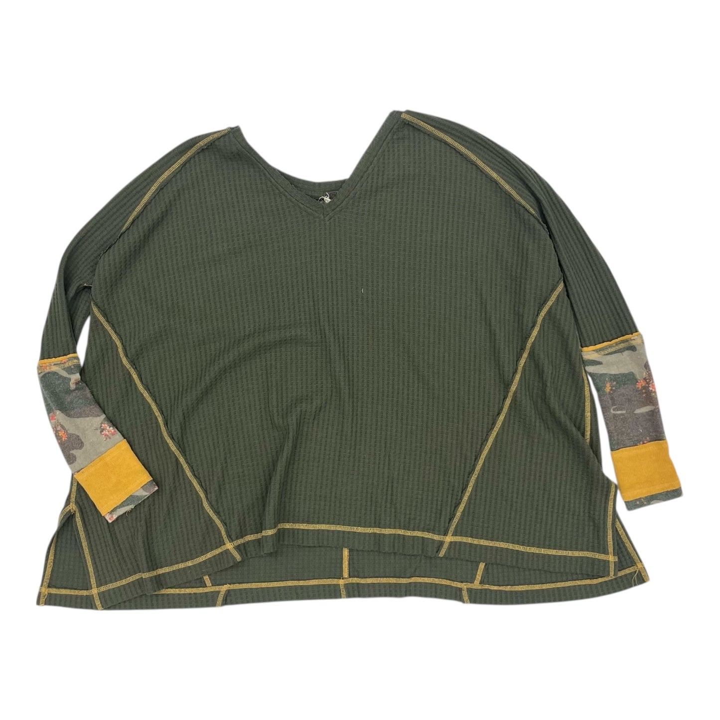 Top Ls By We The Free In Green, Size:S