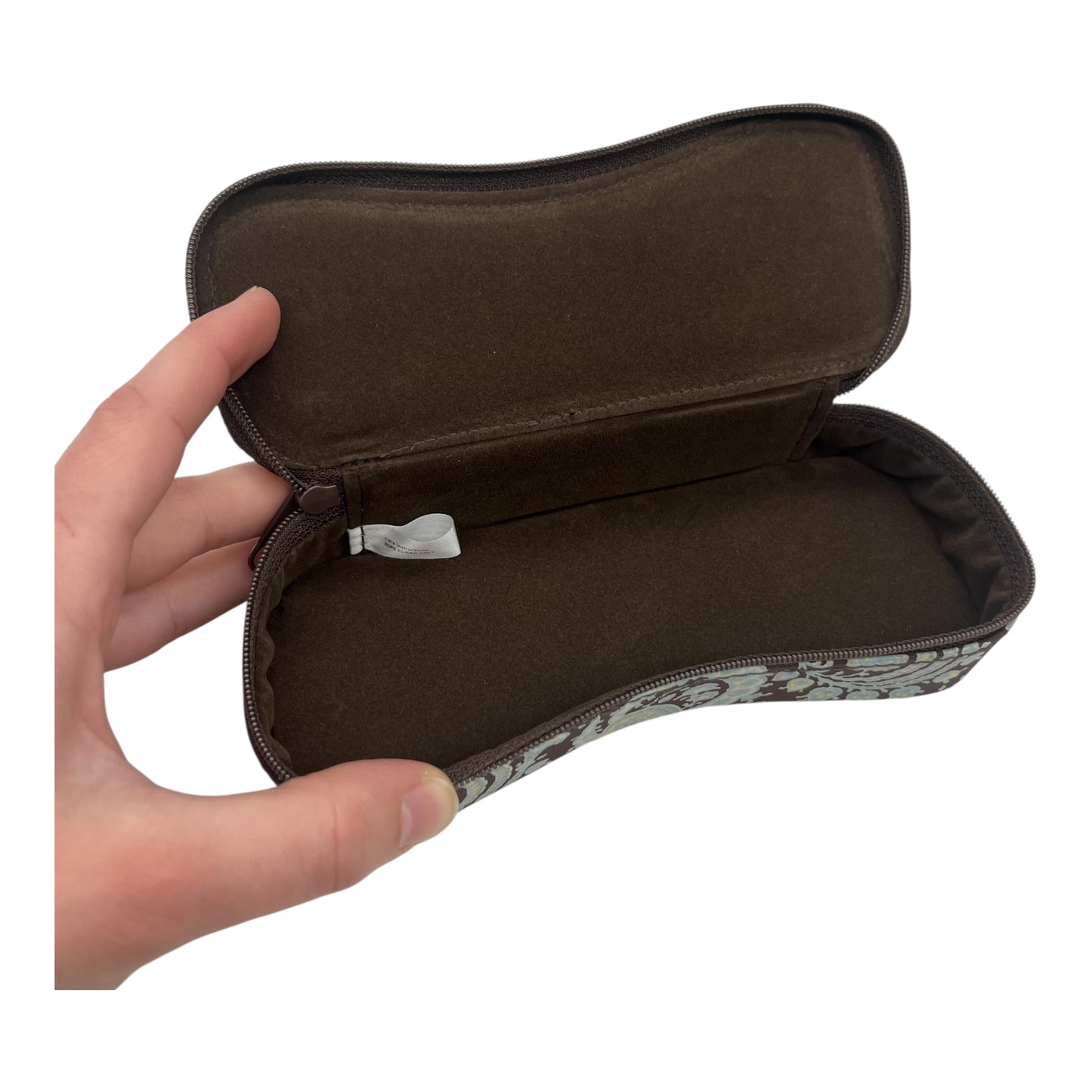 Sunglass Case By Clothes Mentor In Blue & Brown