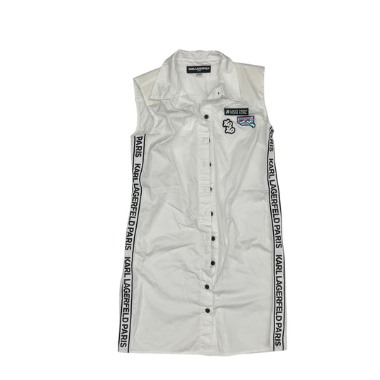 Dress Designer By Karl Lagerfeld In White, Size:8