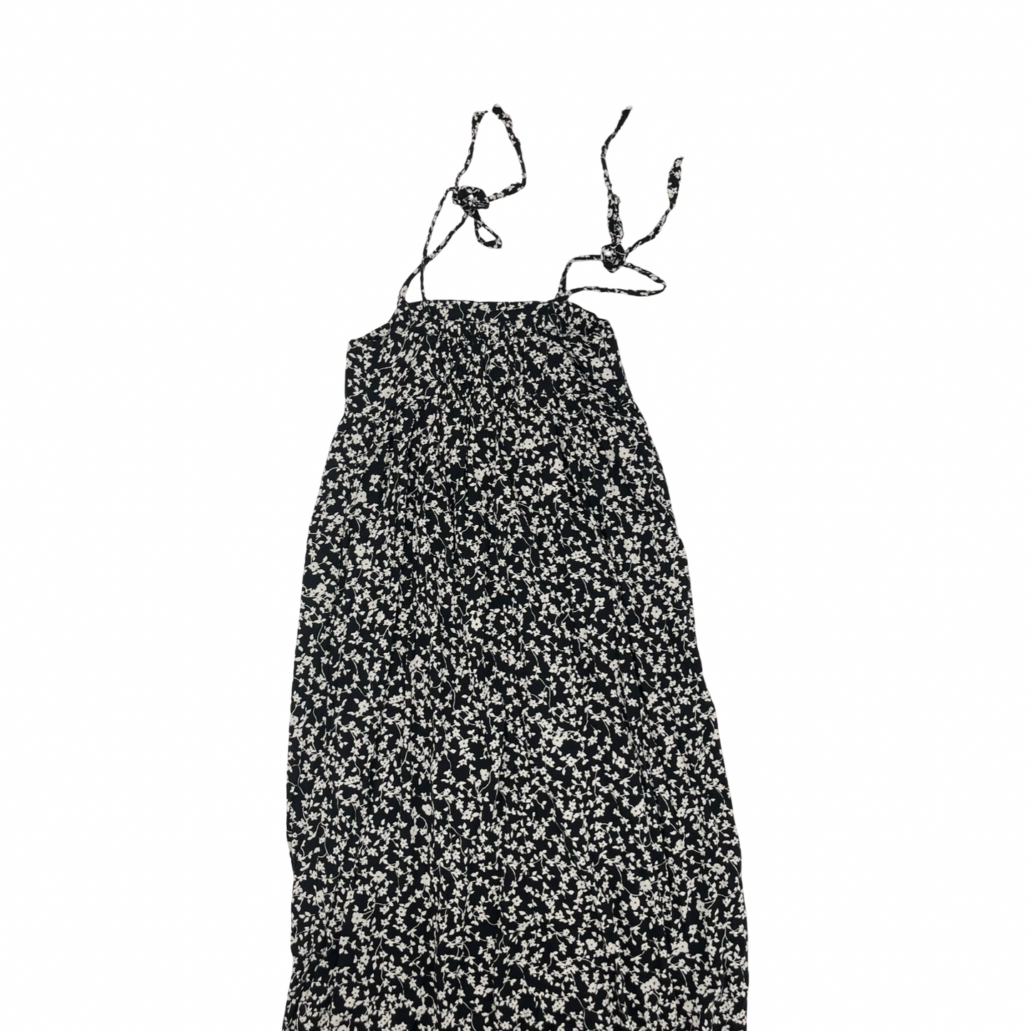 Dress Casual Midi By Old Navy In Black & Cream, Size:M