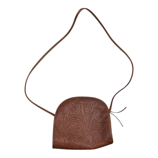 Crossbody Leather By Margot In Tan, Size:Medium