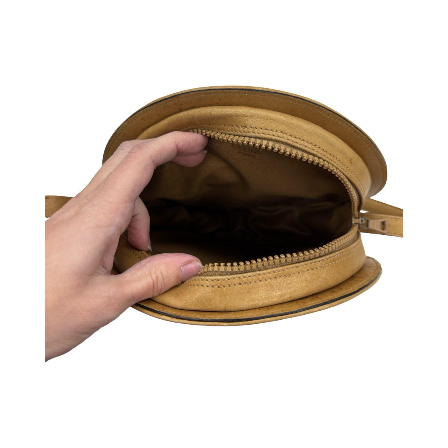 Crossbody Luxury Designer By Celine In Brown, Size:Medium