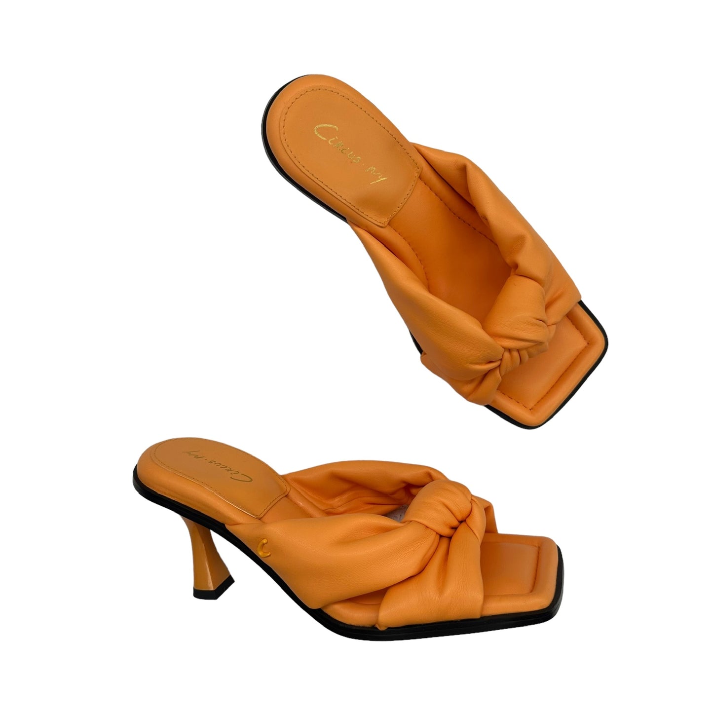 ORANGE    CLOTHES MENTOR SANDALS HEELS STILETTO, Size 7