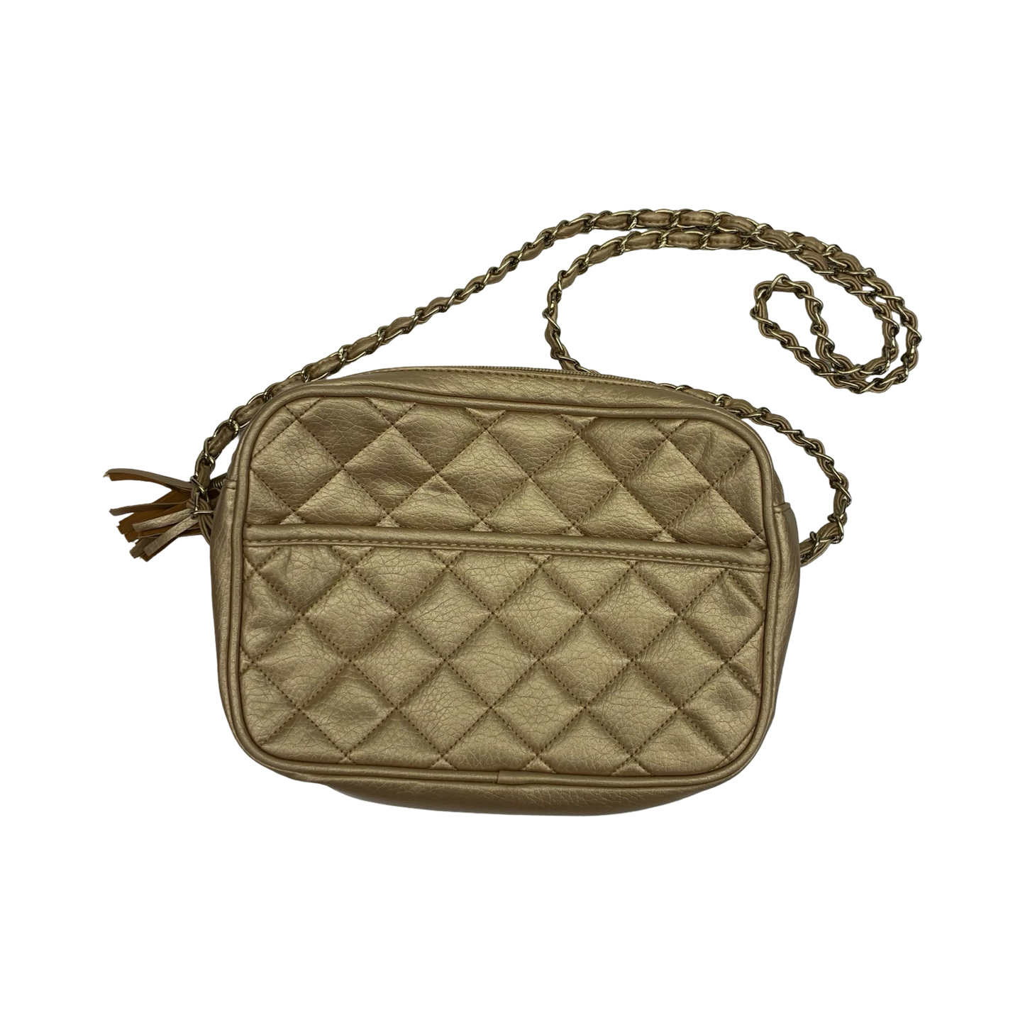 Crossbody By Cme In Gold, Size:Medium