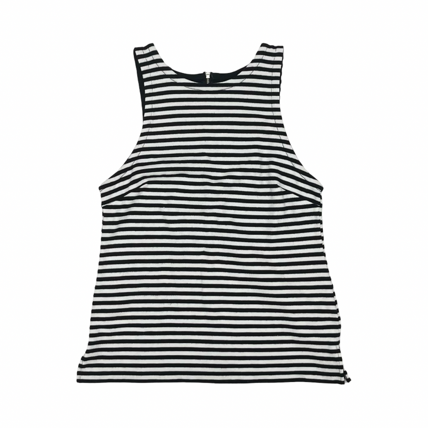 Top Sleeveless By Banana Republic In Black & White, Size:S