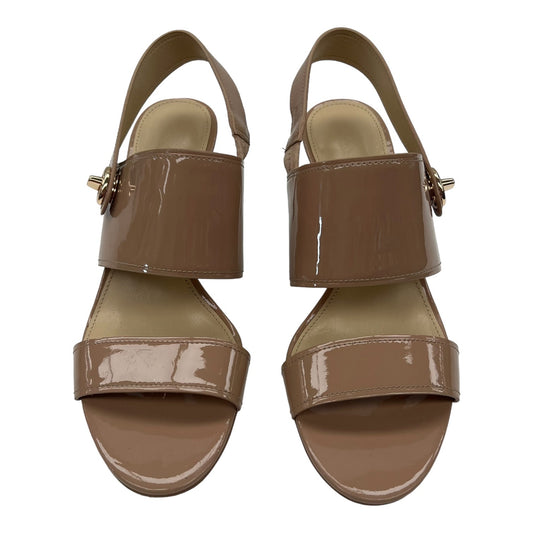 TAN SANDALS DESIGNER by COACH Size:8