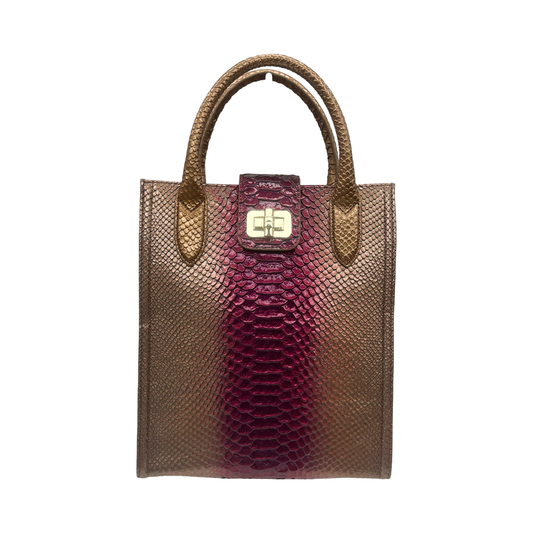 Tote Designer By Brahmin In Pink, Size:Medium