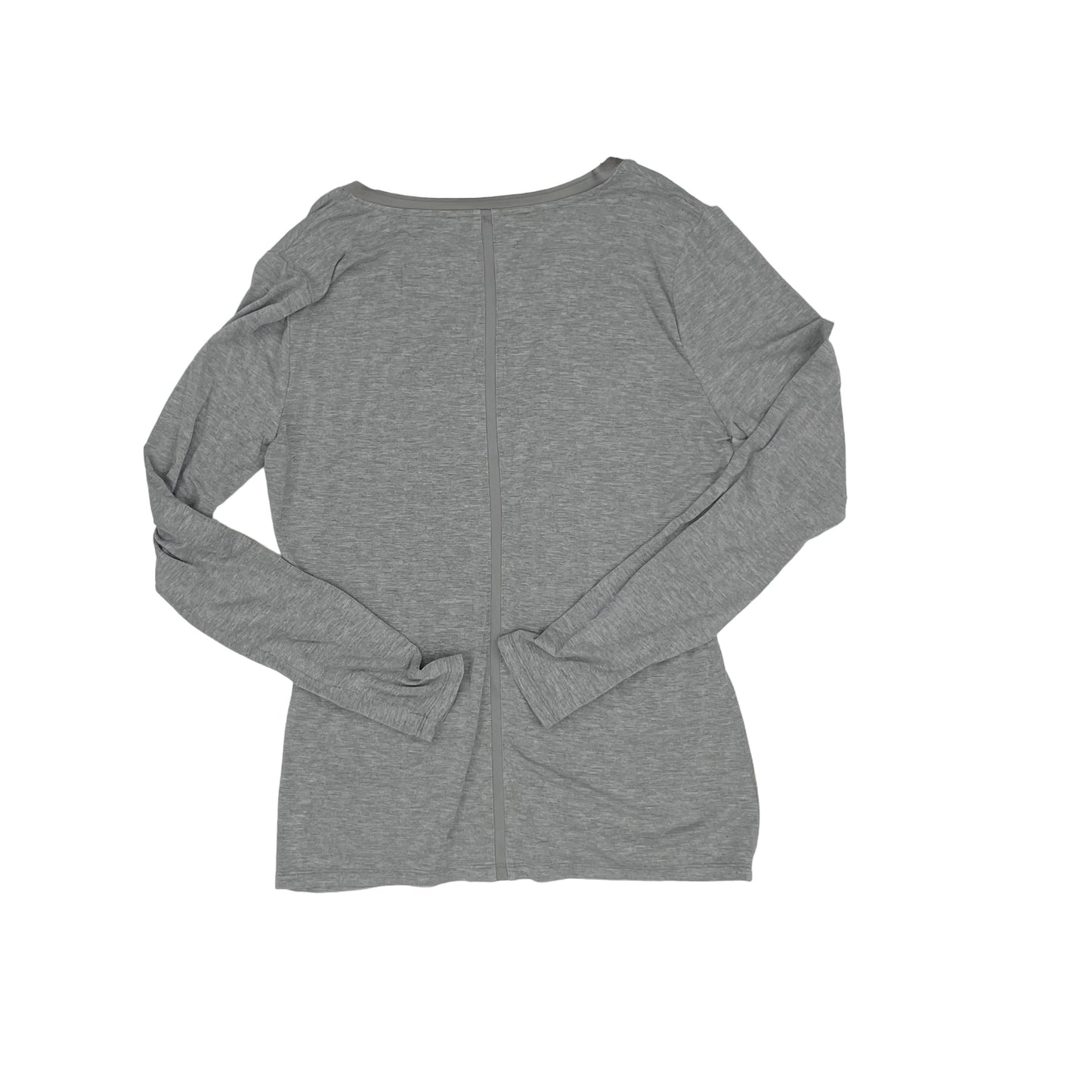 GREY WHITE HOUSE BLACK MARKET TOP LS, Size S