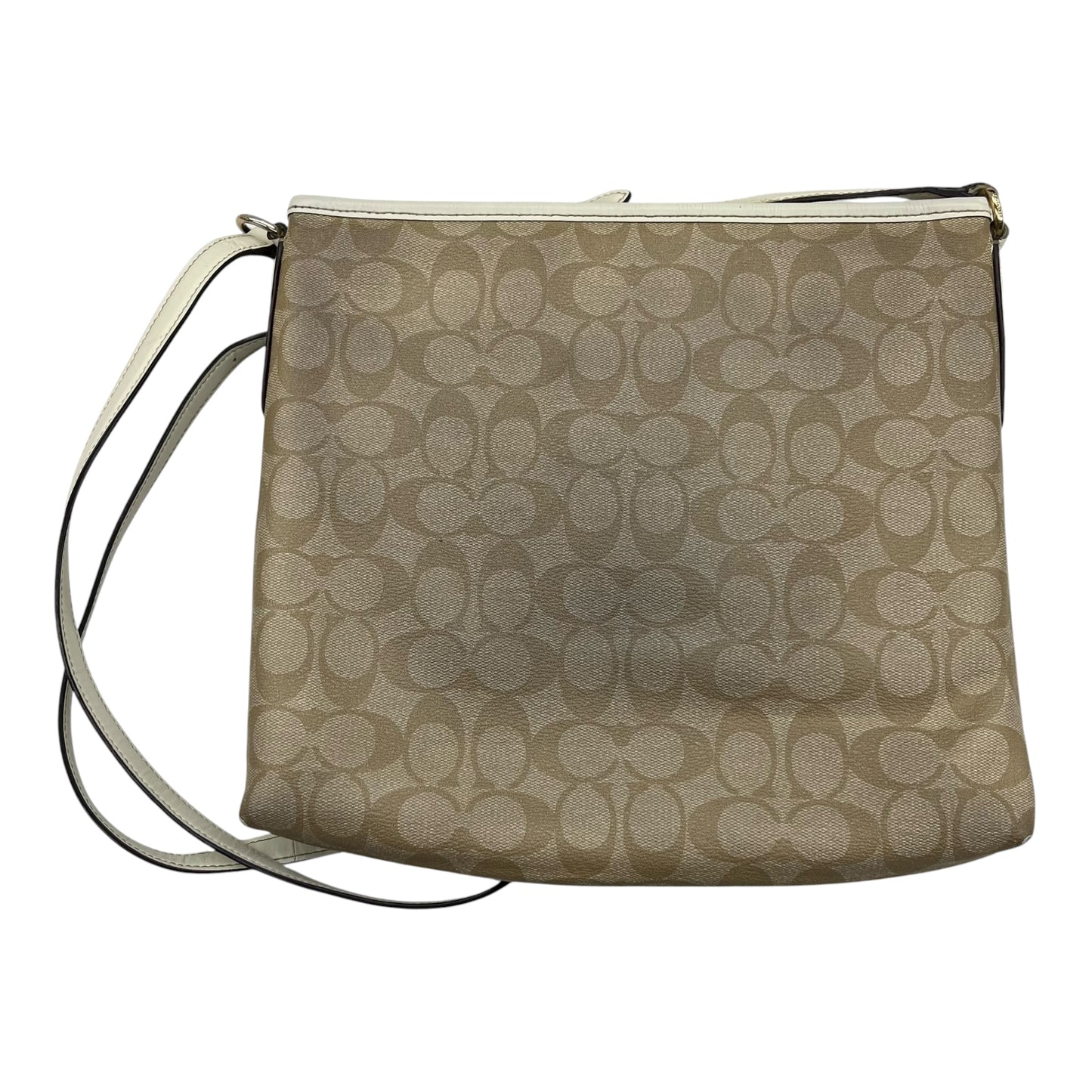 Crossbody Designer By Coach In Tan, Size:Medium