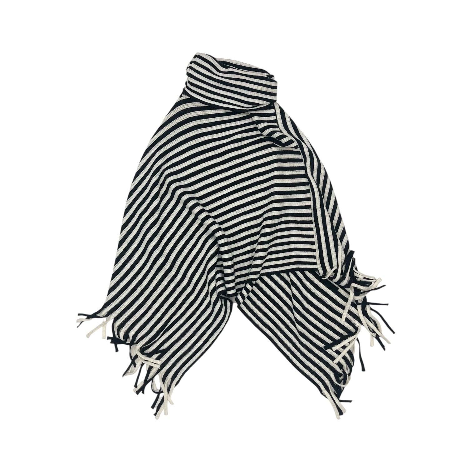 Poncho By Cmf In Black & Cream, Size:Osfm