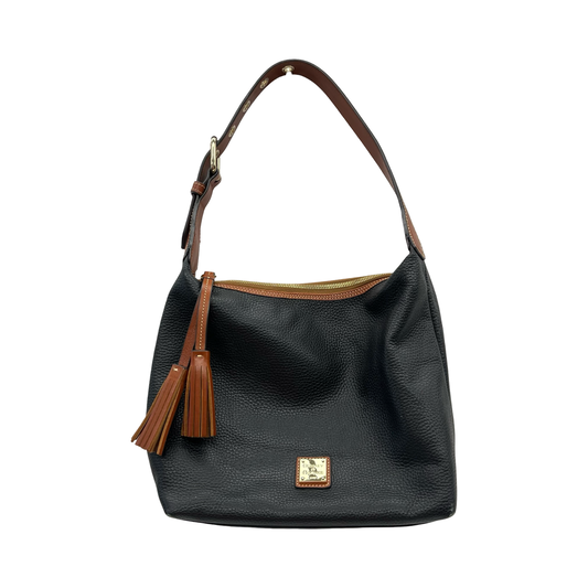Handbag Designer By Dooney And Bourke In Black & Brown, Size:Large