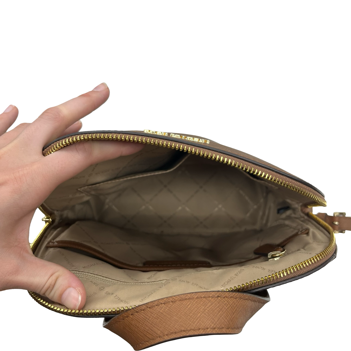 Backpack Designer By Michael Kors In Brown, Size:Medium