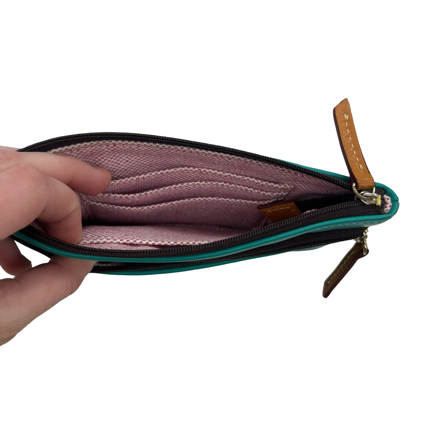 Wallet Designer By Dooney And Bourke In Teal, Size:Medium