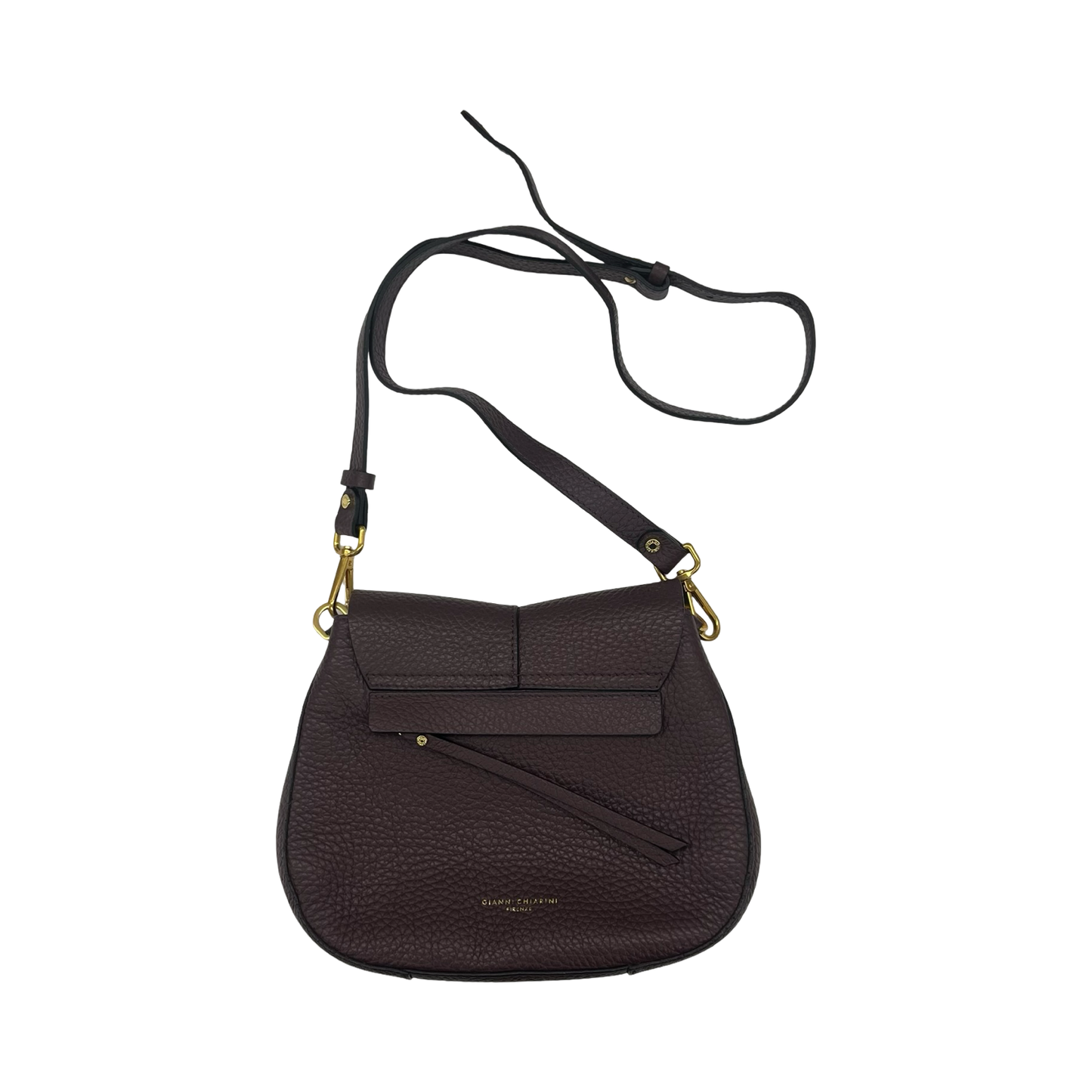 Crossbody Leather By Giani Bernini In Purple, Size:Medium