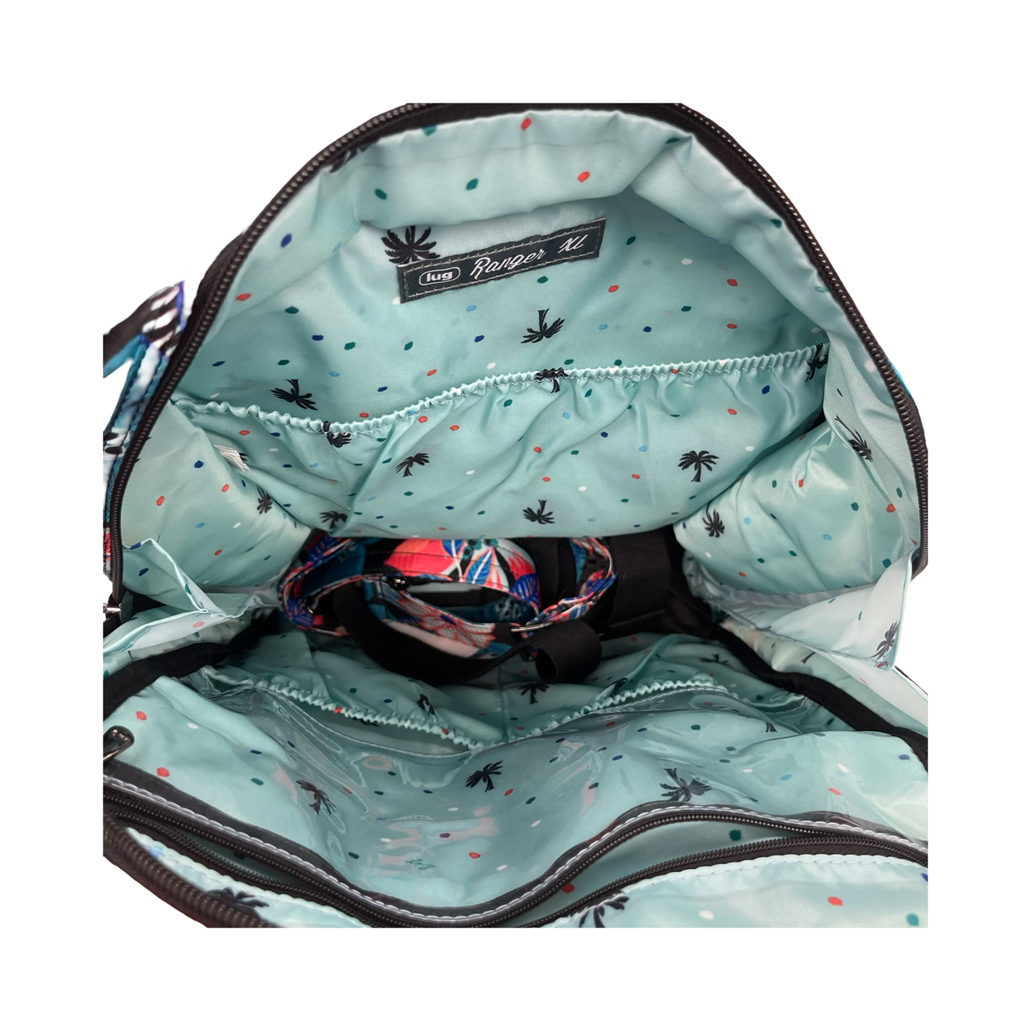 Backpack By Lug In Floral Print, Size:Medium