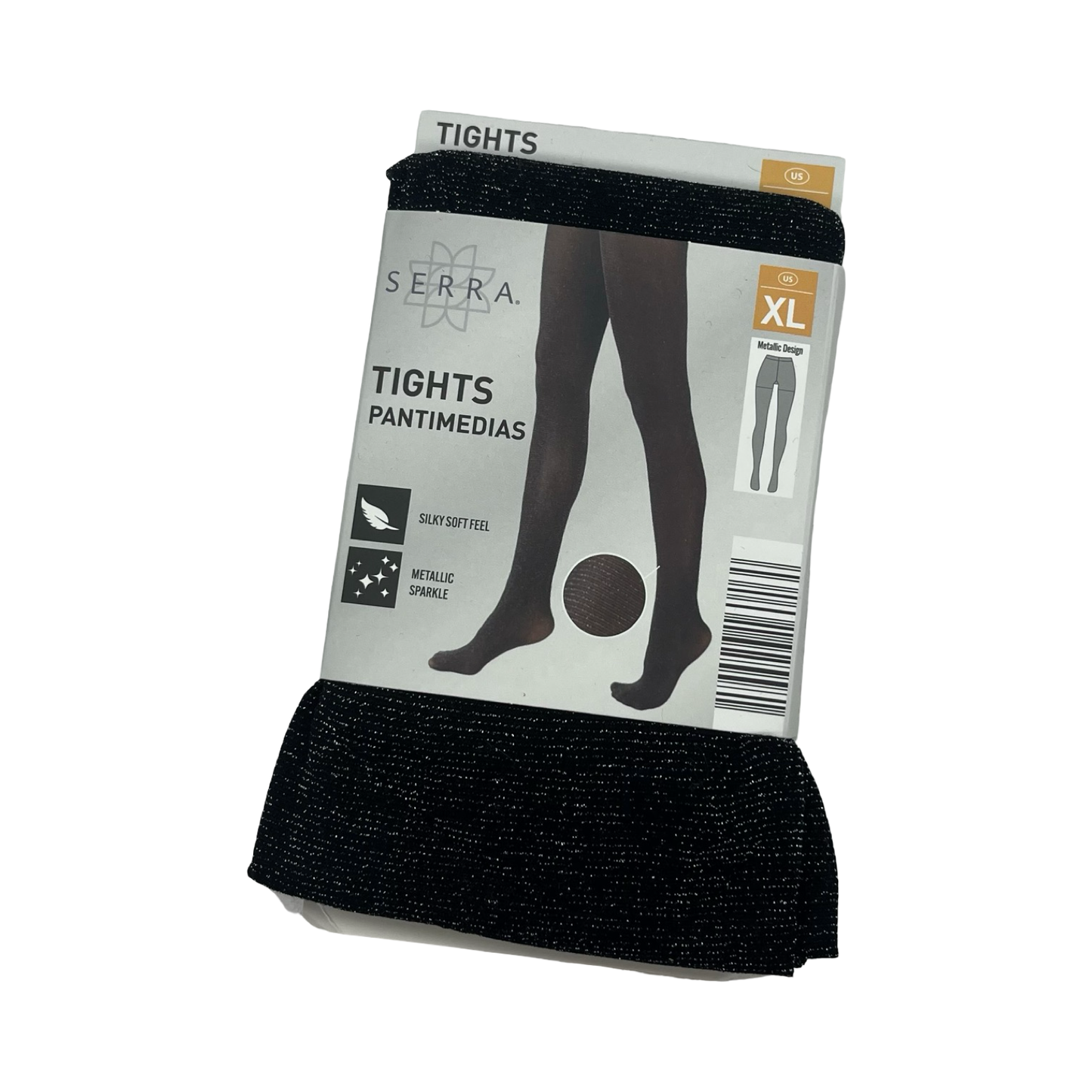 Tights By Serra In Black, Size:Xl