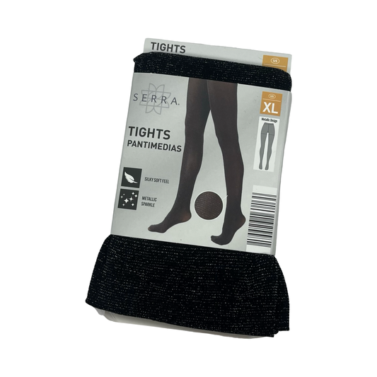 Tights By Serra In Black, Size:Xl