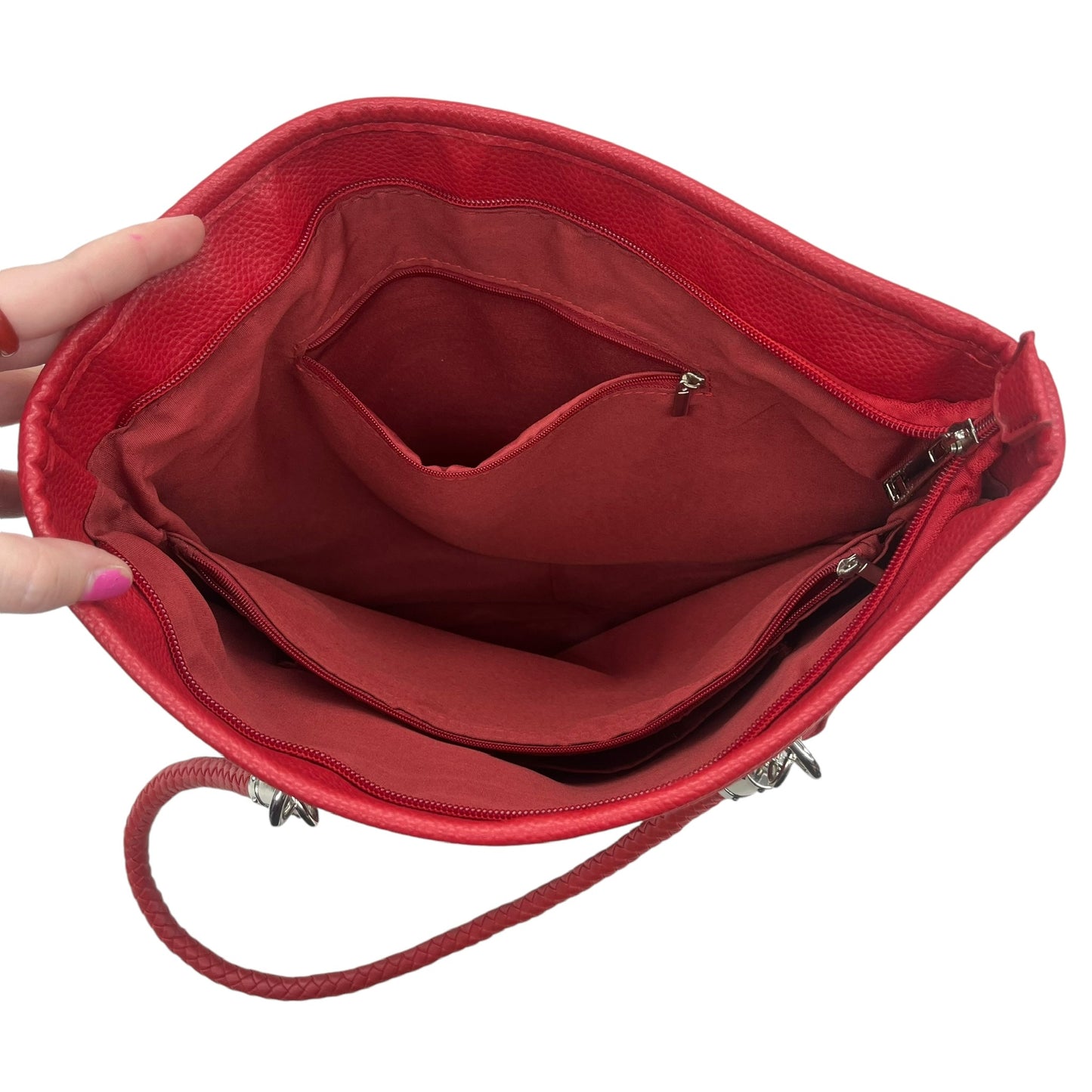 Handbag By Clothes Mentor In Red, Size:Medium