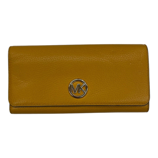 Wallet Designer By Michael Kors In Yellow, Size:Large