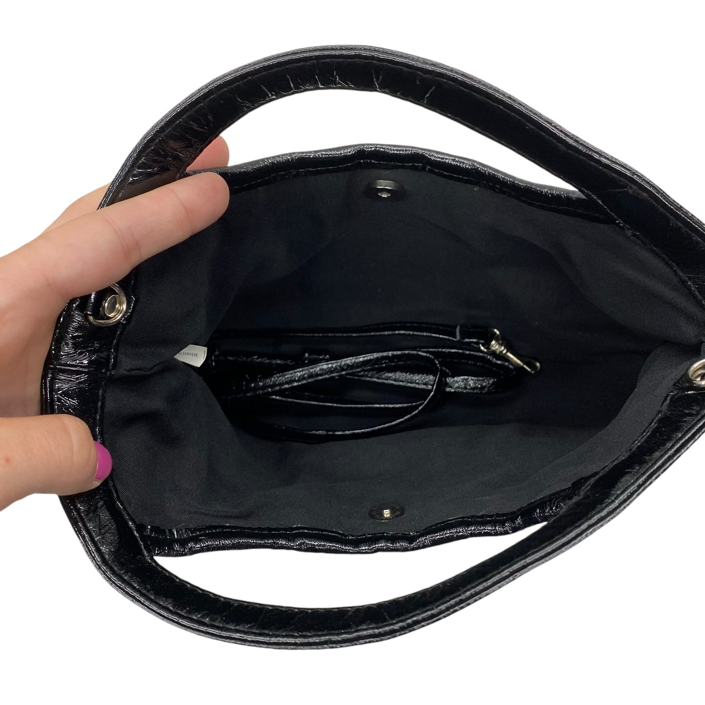 BLACK HANDBAG by CLOTHES MENTOR Size:SMALL