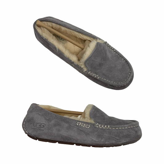Slippers Designer By Ugg In Grey, Size:9